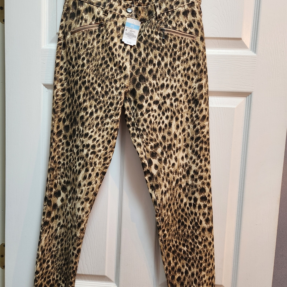 J. McLaughlin Animal Print Cropped Pants